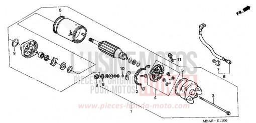 MOTEUR DE DEMARRAGE VT750C21 de 2001